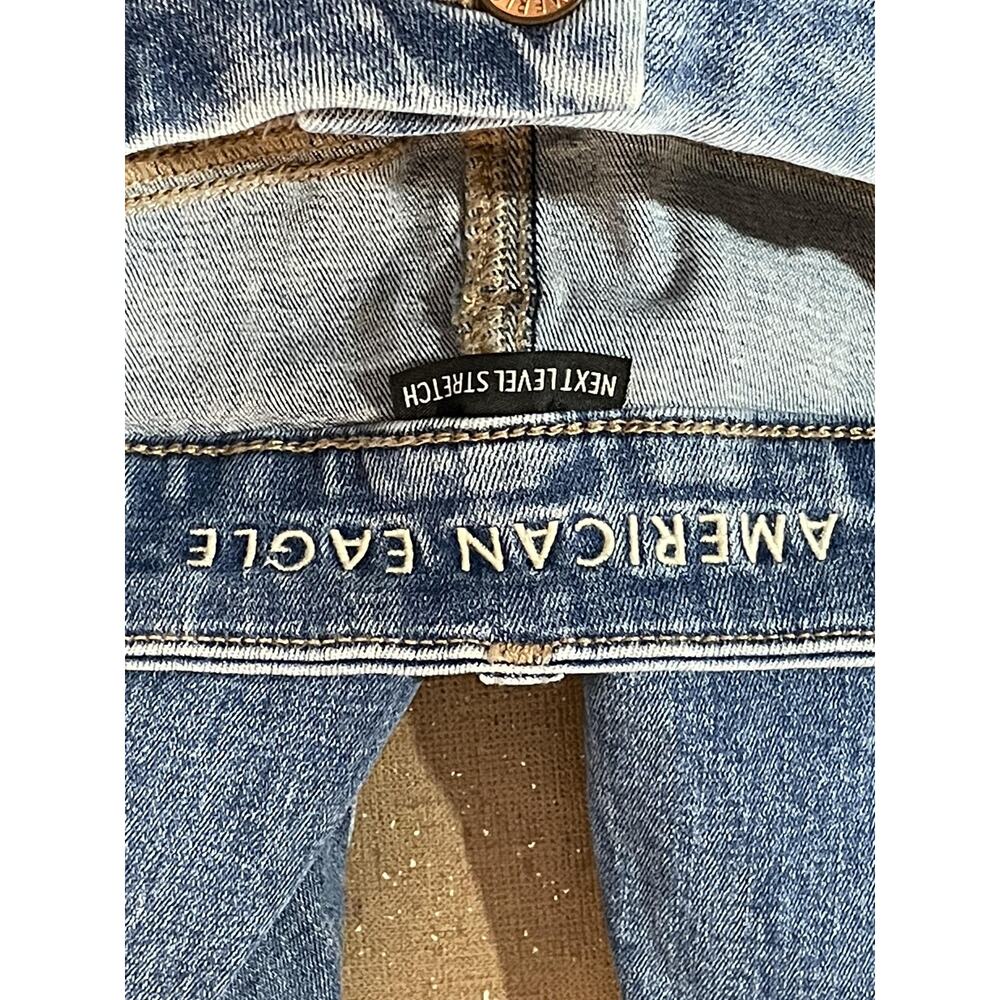 American Eagle Jeans Womens 8 Skinny‎ Distressed Stretch Mid Rise - Picture 9 of 12